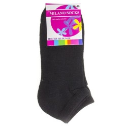 Носки женские, Milano Socks (Милано Сокс) р. 36-40 №030 хлопковые укороченные №16 черные