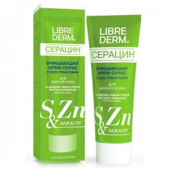 Крем-скраб Librederm Серацин очищающий для жирной кожи с эко-гранулами 75 мл