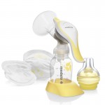 Молокоотсос, Medela (Медела) 005.2068 Хармони ручной двухфазный + соска Калма + прокладка для бюстгалтера №4