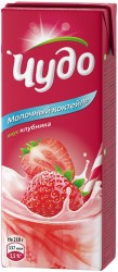 Коктейль молочный Чудо клубника 2% 200 мл